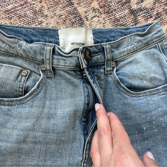 One by One Teaspoon Super High Waisted Freebirds ll, Stretch Fitted Leg - Picture 6 of 7